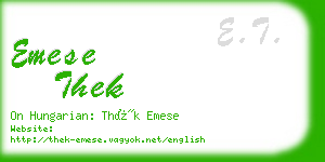 emese thek business card